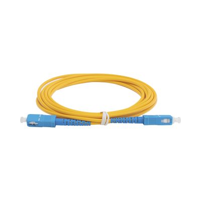 [LPSM3SCUSCUS3] Jumper de Fibra Óptica Monomodo SC/UPC-SC/UPC Simplex de 3 Metros (9.84 Pies), 3mm