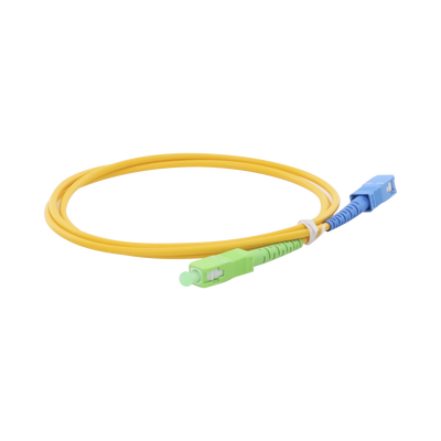 [LPSM3SCASCUS1] Jumper de Fibra Óptica Monomodo SC/APC-SC/UPC Simplex de 1 Metro (3.28 Pies), 3mm