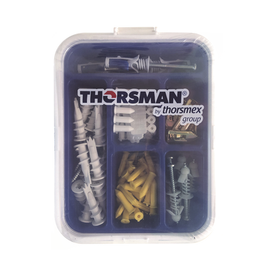 [TH-KIT-FY] Kit para Sistemas de Fijación en Yeso, Muros Falsos, Tabique hueco, Uso en interiores (91 piezas)