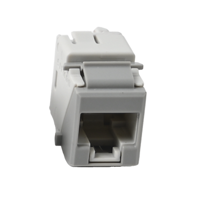 Jack Ultramax Cat6, UTP, Tipo Keystone, Color Gris, Punch Down