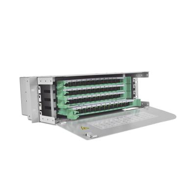 [ODU19T-A48-A] Distribuidor de Fibra Óptica para 48 Empalmes, con 48 Acopladores SC/APC y 48 Pigtails, 19, 3 UR
