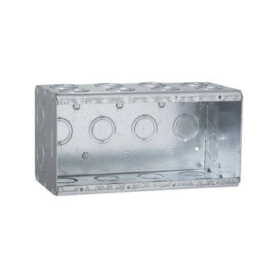 [HUB-698] Caja Multigang de 4 Gangs/ Profundidad de 3-1/2 Pulgadas (8.89 cm)/ 24 Entradas de 1/2 - 3/4 Pulgadas (1.27 - 1.91 cm)