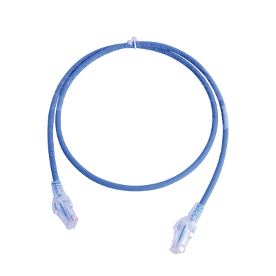 Patch Cord MC5 Modular Cat5e UTP, CM/LS0H, 0.91 Metros (3 Pies), Color Azul, Versión Bulk (Sin Empaque Individual)