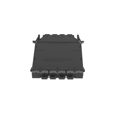 [FHMZO-32-M] Cassette HD Flex? Para 32 Fibras Multimodo OM4, de 4 MPO(8F) Macho a 4 MPO(8F) Macho, Color Gris