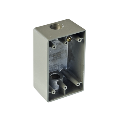 Caja Condulet FS de 1 ( 25.4 mm) con dos bocas a prueba de intemperie.