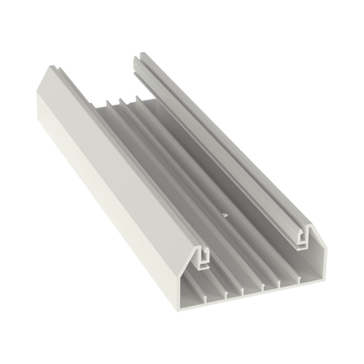 [T70BIW8] Base para canaleta T-70, de PVC rígido, con orificios perforados para montaje, 103.3 x 44.9 x 2400 mm, Color Blanco Mate
