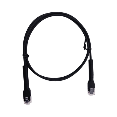 Mini Patch Cord Cat6 Ultra Slim 3 Metros (9.84 Pies) Negro ? Ahorra Espacio sin Organizadores, con Bota Flexible