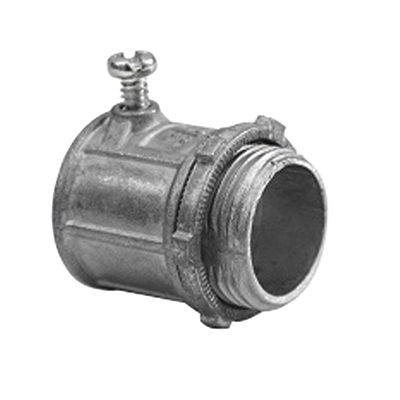 Conector de 2 para Tubo Pared Delgada con Tornillos Opresores.