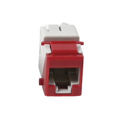 Jack Ultramax Cat6a, Utp, Tipo Keystone, Color Rojo, Punch Down