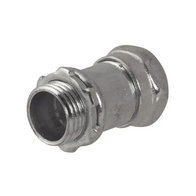 [HUB-2905] Conector Recto Compresión de Acero Galvanizado para Pared Delgada de 1 1/4.