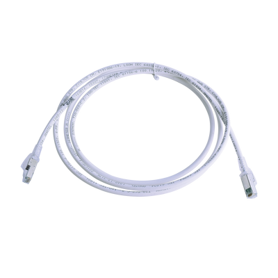 [ZM6A-S07-02B] Patch Cord Z-MAX Cat6A S/FTP, CM/LS0H, 2.13 Metros (7 Pies), Color Blanco, Versión Bulk (Sin Empaque Individual)