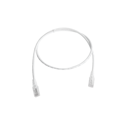 Patch Cord MC5 Modular Cat5e UTP, CM/LS0H, 1.52 Metros (5 Pies), Color Blanco, Versión Bulk (Sin Empaque Individual)