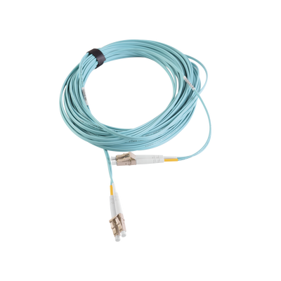 [FJ2-LCLC5L-10AQ] Jumper de Fibra Óptica Multimodo 50/125 XGLO OM3, LC-LC Duplex, OFNR, Color Aqua, 10 Metros (32.81 Pies)