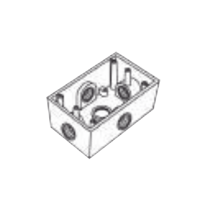 [RR-2748] Caja Condulet FS de 1 (25.4 mm) con cinco bocas a prueba de intemperie.