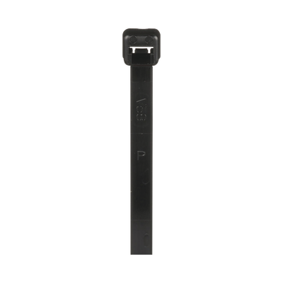 [PLT2S-M0] Cincho de Nylon 6.6 de Bloqueo, 188 mm largo x 4.8mm ancho, Color Negro, Exterior Resistente a Rayos UV, Paquete de 1000pz