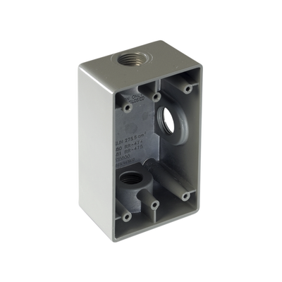 [RR-0480] Caja Condulet FS de 1/2 ( 12.7 mm) con tres bocas a prueba de intemperie.
