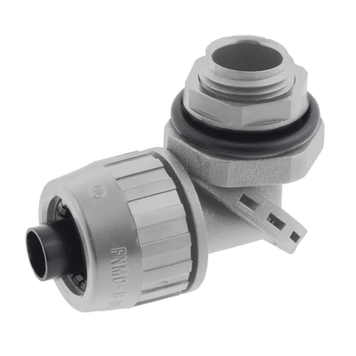 Conector Multi Posición de Nylon de 3/4 para Tubería Liquidtight Polytuff.