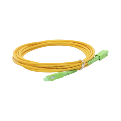 [LPSM3SCASCAS2] Jumper de Fibra Óptica Monomodo SC/APC-SC/APC Simplex de 2 Metros (6.56 Pies) 3mm