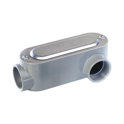 Caja Oval Roscada tipo LL de 3 larga (76.2 mm) / Incluye tapa y tornillos.