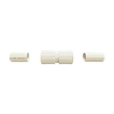 Manguito / Cople Morbidx IP67 libre de halógenos para unir tubería rígida de 25 mm (1) permite una instalación hermética no necesita pegamento