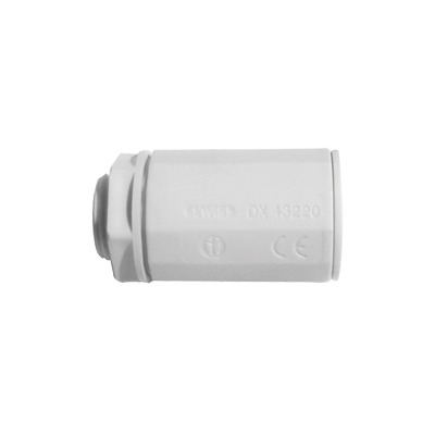[DX-43-250] Conector de tubería rígida a caja (Racor), PVC Auto-extinguible, de 50 mm