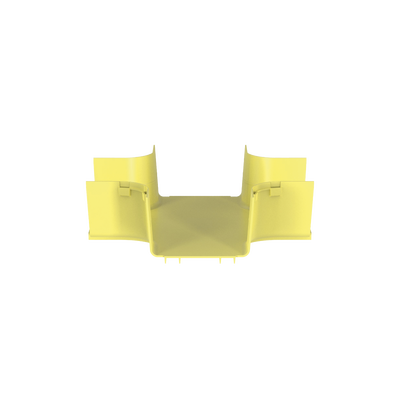 [FRFWC6X4LYL] Accesorio de 4 Vías Horizontal, Con Ángulos a 90º, Para Canaletas FiberRunner™ 6X4, Color Amarillo