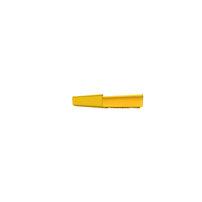 Canaleta FiberRunner™ 12X4, de PVC Rígido, Color Amarillo, 3 m. de Largo