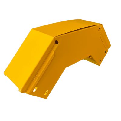 [CHFBVE904X4R8EPK] CHFIBER CURVA VERTICAL EXTERIOR A 90° DE ALUMINIO PERALTE 4 ANCHO 4 RADIO 8 CON RECUBRIMIENTO EN PINTURA EPÓXICA, INCLUYE TAPA , UN PAR DE COPLES Y TORNILLERÍA.