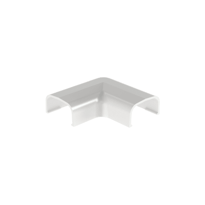 Conexión en ángulo recto L, para uso con canaleta LD5, material ABS, Color Blanco