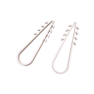 [LPHOLD18] Bolsa con 100 clips sujetadores de plástico para cables de 11 a 19 mm. Ideales para instalaciones en pared, brindan sujeción firme y segura.