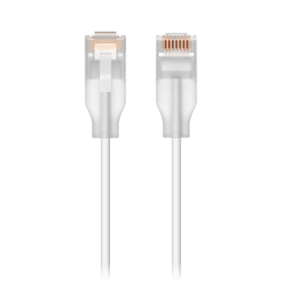Patchcord UniFi Etherlighting? de 5 Metros (16.40 Pies), hasta 10GbE / Soporta hasta PoE+++ / Conector RJ45 Transparente para Mejores Efectos de Luz con Switches USW PRO MAX