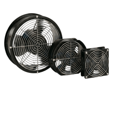 Ventilador Axial Compacto 6 Pulgadas / 115VAC / 102CFM / Silencioso / Acero Negro / 50,000 Horas Operación