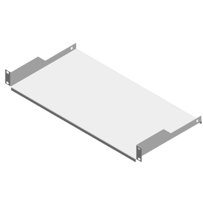 [SCH231UW] Charola para Rack Blanca de 19 de 2 postes, 23 cm de Profundidad, 1 Unidad de rack