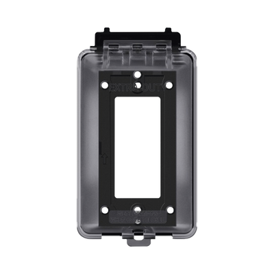 [TH-CPE] Caja Protectora de Contactos para Exterior / Policarbonato de Alto Impacto / Protección NEMA 3R / 127V 15A 60Hz / Tapa Transparente Base Negra / Resistente a Intemperie UV