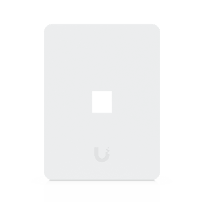 [UACC-WP-KEYSTONE-V-1P] Placa de Pared Vertical Universal para Keystone de 1 Puerto con Cubierta Pintable, Acabado Personalizable, Paquete con 4 Piezas