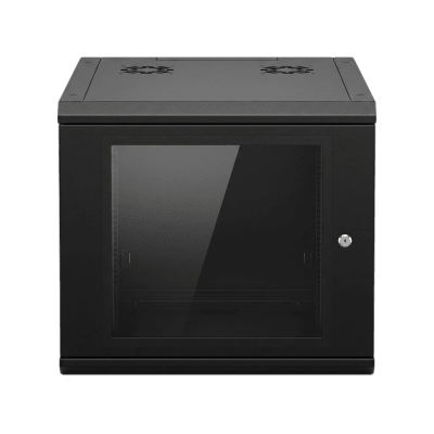 Gabinete de Pared 9U de 635 mm de Profundidad, Rack de 19 in en Acero Reforzado: Compacto y Resistente para Soluciones Profesionales