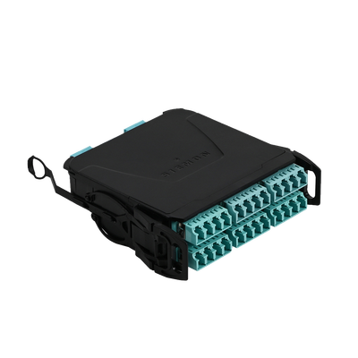 Módulo Plug & Play LightVerse, Hasta 24 fibras, Base 12 Hembra, Shuttered LC/UPC para fibra Multimodo OM4, UL Loss
