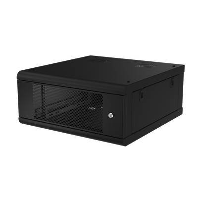 [SR-1904-GN2P] Gabinete de Pared con Puerta Perforada, 635mm de Profundidad, 4U Rack de 19 in, Acero Reforzado