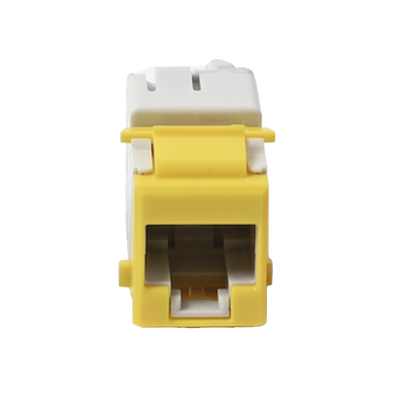 Jack Ultramax Cat6, UTP, Tipo Keystone, Color Amarillo, Punch Down