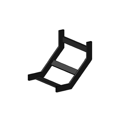 [CH-CVIT-1X4EP] Curva vertical interior epoxica para charola tubular de 4 de ancho, incluye cople y tornillería