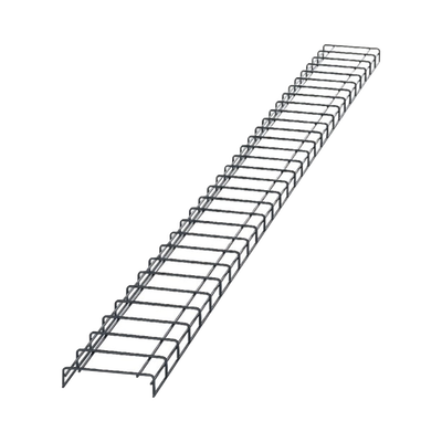 [WG8BL10] Charola para Canalización Wyr-Grid® Tipo Malla, Con Pintura Electrostática en Color Negro, 8 in (203.2 mm) de Ancho, 53.1 mm de Alto y 3 m de Largo