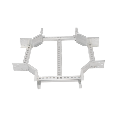 [CHXE8R8X9AK] Derivación X Horizontal de Aluminio Perfil Z / Peralte 3 1/4 / Ancho 9/ Radio 8 / Incluye Tornillería (CHXHEZ314R8X9AK)