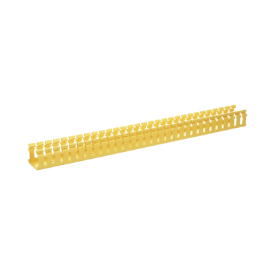 [H2X2YL6] Canaleta Ranurada de PVC sin Tapa, Tipo H (Tapa Abisagrada), 2 in de Ancho, 2 in de Alto y 1828.8 mm de Largo, Color Amarillo