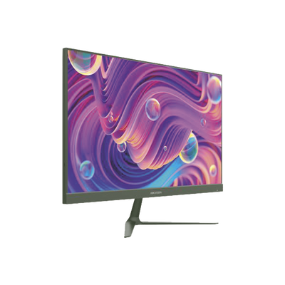 Monitor LED Full HD (1080p) de 23.8 / Ideal para CCTV, Oficina y Hogar / Entrada HDMI-VGA / Montaje VESA ( 75 X 75) / Uso 16/7 / Backlight E-LED / Ultra Delgado