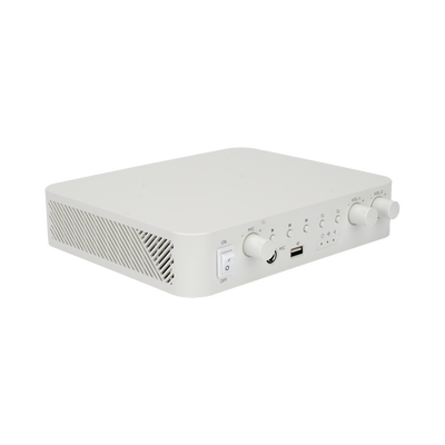 [DS-QAE0A60G1-VB] Amplificador | Bluetooth | 2 Canales con Control de volumen Independiente | 30 W por Canal | Salida 4-8 Ω x 2 | 100V COM x 2 | Una Zona | Música Ambiental
