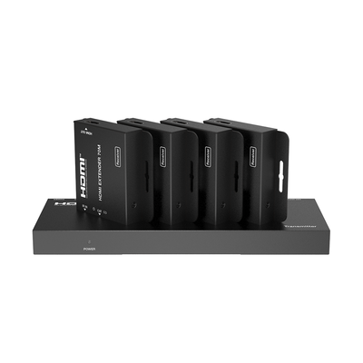 [EPC-SP914C70] Splitter HDMI 1x4 | Extensor HDMI | 4K@30Hz 40m | 1080p@60Hz 70m | Función PoC | 4:4:4