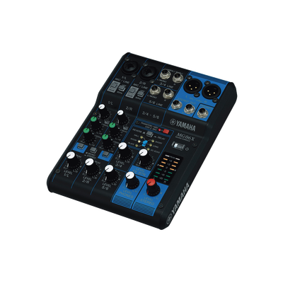 [MG-06X] Mezcladora de Audio | 6 Canales | 2 entradas de micro/6 de línea (2 mono + 2 estéreo) | Efectos Integrados | Alimentación Phantom