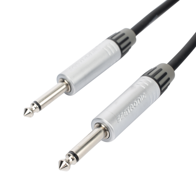 [CMC-PS-PS-L-3M] Cable de Audio | Plug 1/4 in a Plug 1/4 in Stereo | Carcasa Cromada | Conectores Seetronic | Longitud 3m