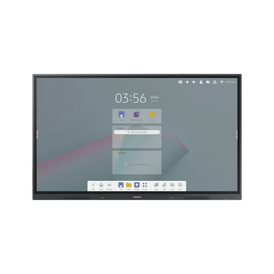 Pantalla tactil interactiva 75 Android 14 certificado con EDLA / Touch tipo IR / UHD / 400 nits / HDMI / USB / WIFI / RJ45 / Compatible con montajes VESA 800 x 400