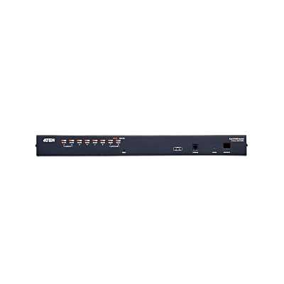 Switch KVM | Conexión Cat 5e | 8 puertos | Resolución 1920 x 1200 | Conexión de Múltiples Switches | Compatible Windows, Linux, Mac